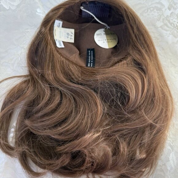 Vintage 100% Human Hair Fall from the 1970's -#35 Lght Brown  NEW with tags - Picture 2 of 12